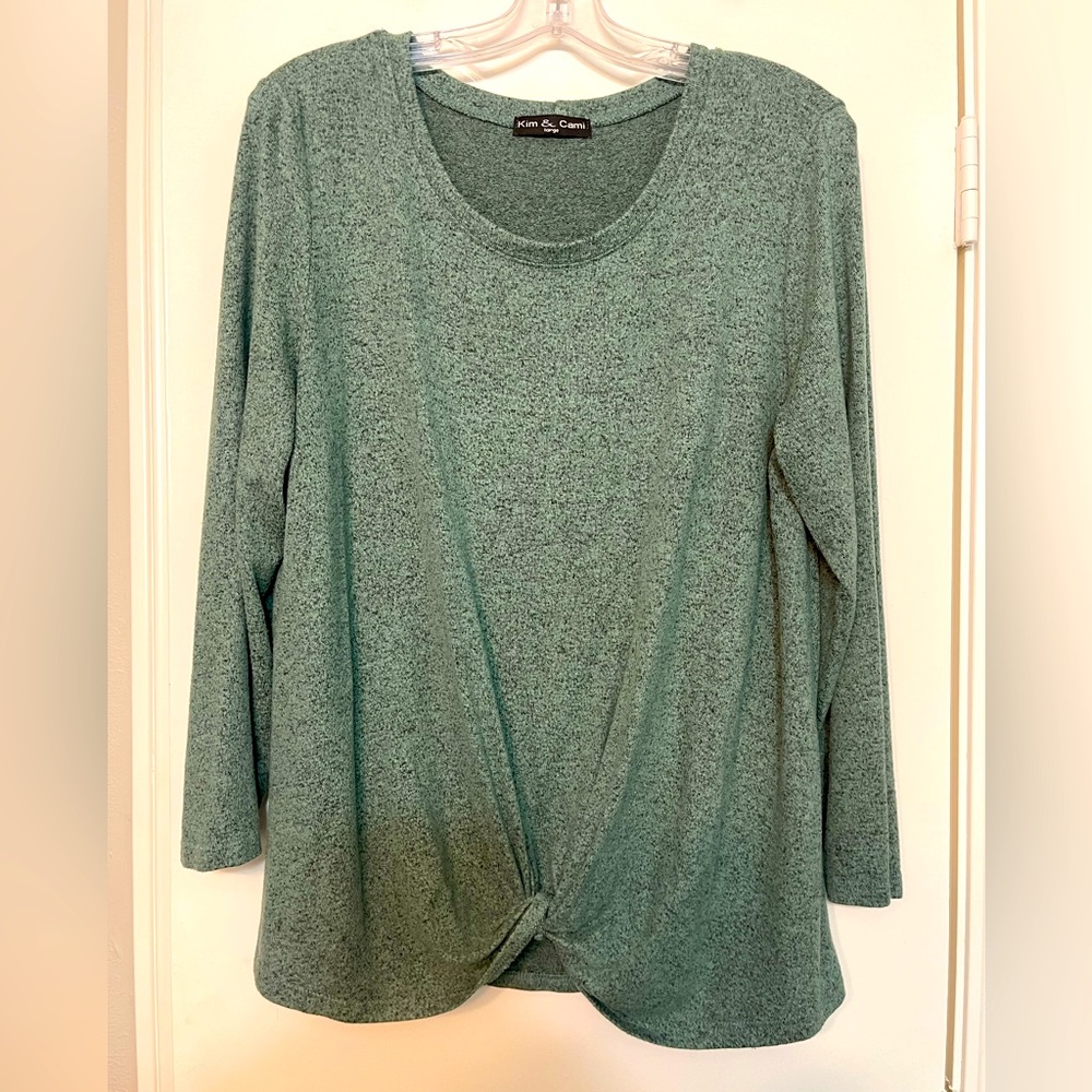 Soft green top